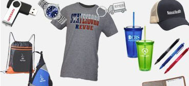 Promotional t-shirt, drinkware, pens, cap and other promotional items.